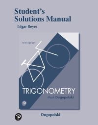 Book Cover for Student's Solutions Manual for Trigonometry by Mark Dugopolski