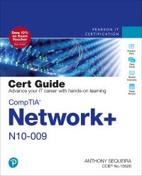 Book Cover for CompTIA Network+ N10-009 Cert Guide by Anthony Sequeira