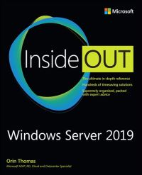 Book Cover for Windows Server 2019 Inside Out by Orin Thomas