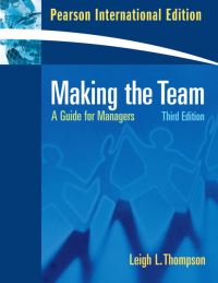 Book Cover for Making the Team by Leigh L Thompson