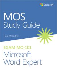 Book Cover for MOS Study Guide for Microsoft Word Expert Exam MO-101 by Paul McFedries