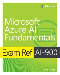 Book Cover for Exam Ref AI-900 Microsoft Azure AI Fundamentals by Julian Sharp