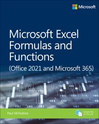 Book Cover for Microsoft Excel 365 Formulas and Functions by Paul McFedries
