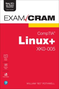 Book Cover for CompTIA Linux+ XK0-005 by William Rothwell