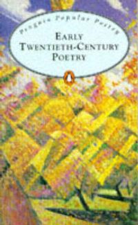 Book Cover for Early Twentieth Century Poetry by 