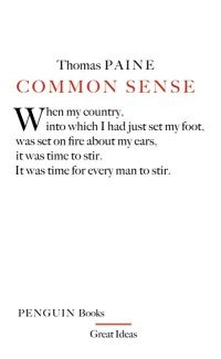 Book Cover for Common Sense by Thomas Paine
