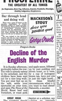 Book Cover for Decline of the English Murder by George Orwell