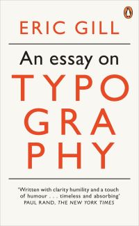 Book Cover for An Essay on Typography by Eric Gill