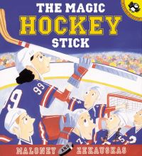Book Cover for The Magic Hockey Stick by Peter Maloney