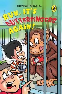 Book Cover for Run, It's Butterfingers Again! by A Khyrunnisa