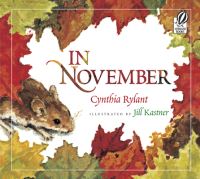 Book Cover for In November by Cynthia Rylant