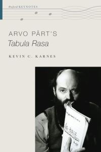 Book Cover for Arvo Pärt's Tabula Rasa by Kevin Karnes