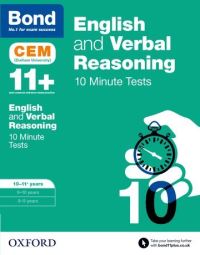 Book Cover for English & Verbal Reasoning. 10-11 Years CEM 10 Minute Tests by Michellejoy Hughes