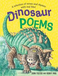Book Cover for Dinosaur Poems by John Foster, Korky Paul