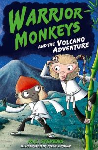 Book Cover for Warrior Monkeys and the Volcano Adventure by M C Stevens
