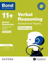 Book Cover for Bond 11+ Verbal Reasoning Challenge Assessment Papers 10-11 Years by Frances Down, Bond 11+