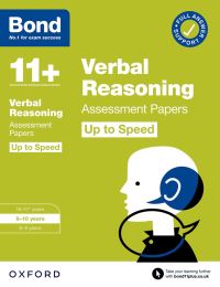 Book Cover for Bond 11+ Verbal Reasoning Up to Speed Assessment Papers With Answer Support 9-10 Years (For GL Assessment & Other 11 Plus Exams) by Frances Down, Bond 11+