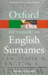 Book Cover for A Dictionary of English Surnames by Percy H Reaney, R M Wilson