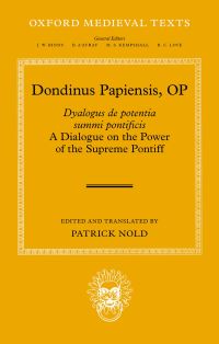Book Cover for Dondinus Papiensis OP by Dondinus