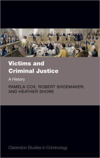 Book Cover for Victims and Criminal Justice by Cox Pamela, Robert Brink Shoemaker, Heather Shore