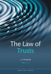 Book Cover for The Law of Trusts by J E Penner, Jeremiah Lau