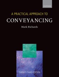 Book Cover for A Practical Approach to Conveyancing by Mark B Richards, Robert M Abbey