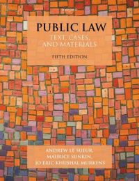 Book Cover for Public Law by A P Le Sueur, Maurice Sunkin, Jo Eric Murkens