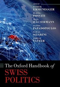 Book Cover for The Oxford Handbook of Swiss Politics by Patrick Emmenegger