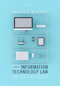 Book Cover for Information Technology Law by Andrew Murray