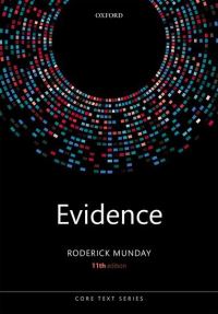 Book Cover for Evidence by R J C Munday