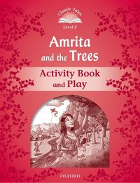 Book Cover for Amrita and the Trees. Activity Book and Play by Victoria Tebbs, Sue Arengo