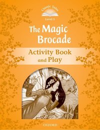 Book Cover for The Magic Brocade. Activity Book and Play by Sue Arengo