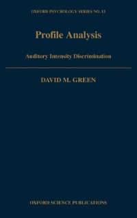 Book Cover for Profile Analysis by David Marvin Green