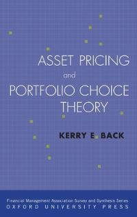 Book Cover for Asset Pricing and Portfolio Choice Theory by K Back