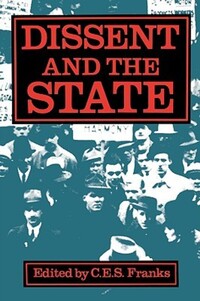Book Cover for Disssent and the State by C E S Franks