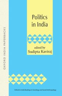 Book Cover for Politics in India by Professor Sudipta Kaviraj