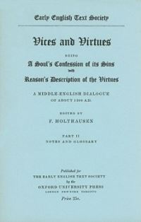 Book Cover for Vices and Virtues (From British Museum MS. Stowe 240) by F Holthausen