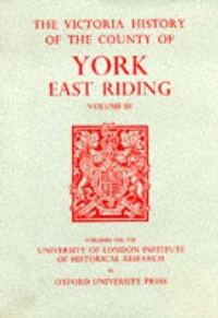 Book Cover for A History of the County of York , East Riding by K J Allison