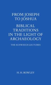Book Cover for From Joseph to Joshua by H H Rowley
