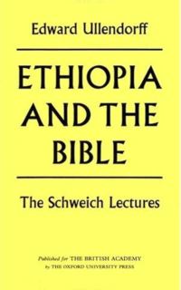 Book Cover for Ethiopia and the Bible by Edward Ullendorff, British Academy