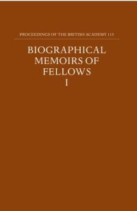 Book Cover for Biographical Memoirs of Fellows by R J Johnston, British Academy