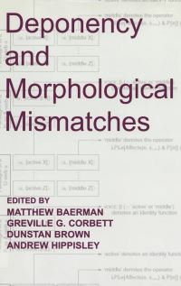 Book Cover for Deponency and Morphological Mismatches by Matthew Baerman, British Academy