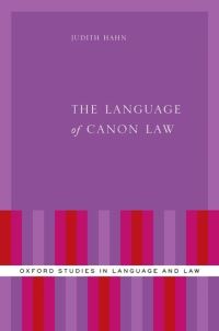 Book Cover for The Language of Canon Law by Judith Hahn