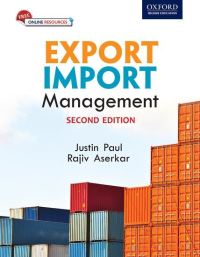 Book Cover for Export Import Management by Justin Paul, Rajiv Aserkar