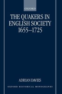 Book Cover for The Quakers in English Society, 1655-1725 by Adrian Davies