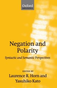 Book Cover for Negation and Polarity by Laurence R Horn, Yasuhiko Kato