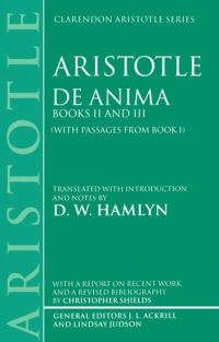 Book Cover for De Anima by Aristotle, Christopher Professor of Philosophy, Professor of Philosophy, University of Colorado, Boulder Shields