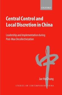 Book Cover for Central Control and Local Discretion in China by Chaeho Chong