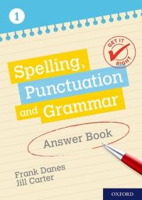 Book Cover for Spelling, Punctuation and Grammar. Answer Book 1 by Frank Danes, Jill Carter