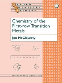 Book Cover for Chemistry of the First Row Transition Metals by Jon A McCleverty